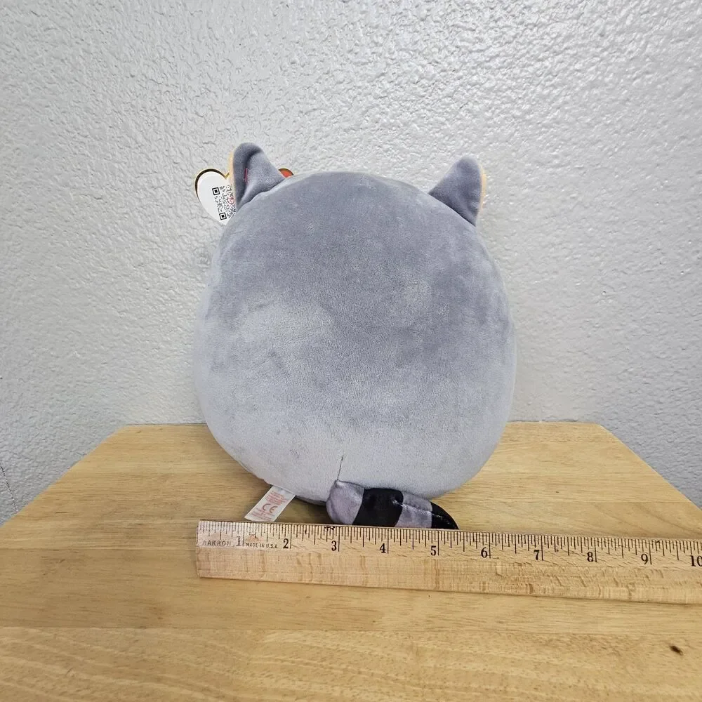 Ty Squishy Beanies “Sneaky” Raccoon Plush Stuffed Animal With Tags 8”